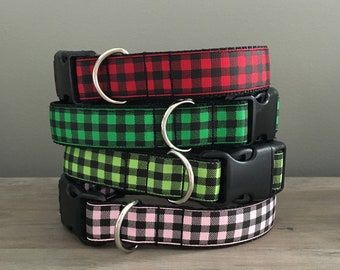 Buffalo Plaid Dog Collar
