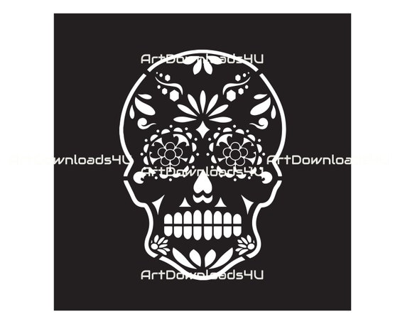 Day Of The Dead Svg Dia De Los Muertos Mexican Stencil Etsy