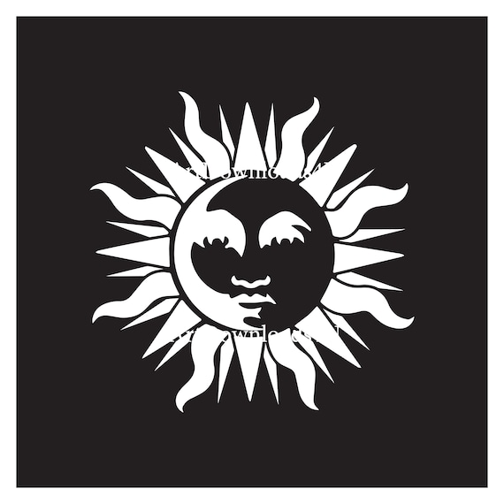 Airbrush Card making Sun Stencil Craft Stencil Sun stencil