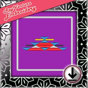 Tribal Satin Stitch Pattern, Machine Embroidery Download, Digital File &quot;Only&quot;, Tribal Embroidery Design