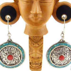 Boucles D'oreilles En Corne De Buffle Laquée - Neuf Avec étiquettes, Fait Main