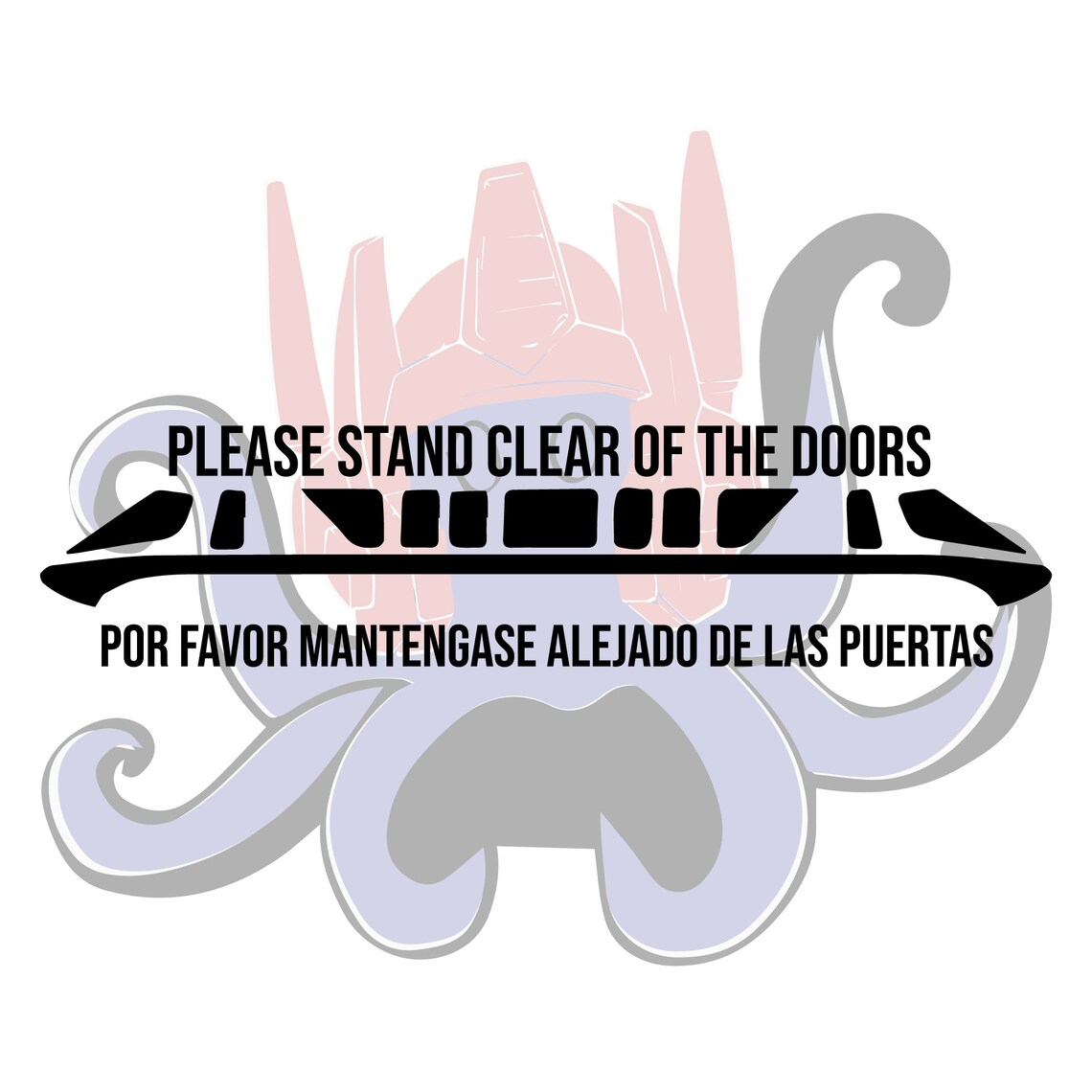 Please Stand Clear of the Doors Vinyl Decal Etsy