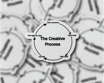 The Creative Process Vinyl Sticker