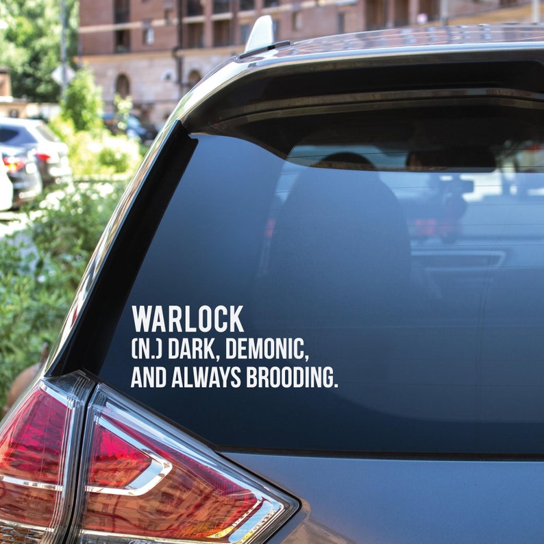 Warlock Definition Vinyl Decal Sticker Etsy