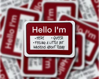 Hello I'm Vinyl Sticker