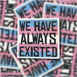 We Have Always Existed Trans Flag Sticker
