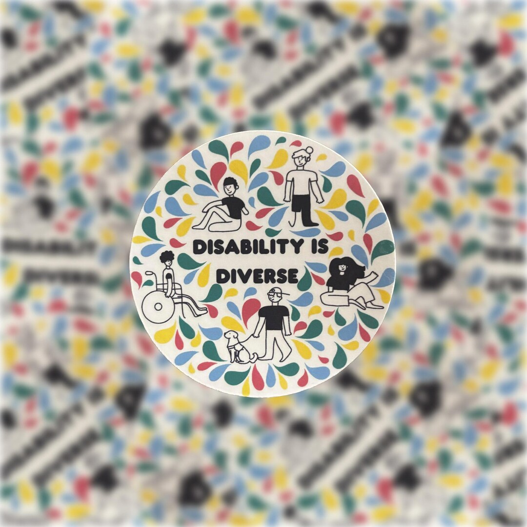 Disability is Diverse Vinyl Sticker - Etsy