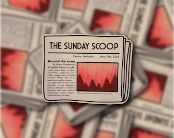 The Sunday Scoop Vinyl Sticker