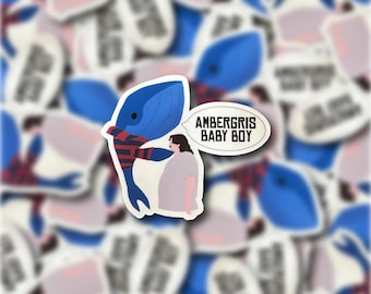 Ambergris Baby Boy Vinyl Sticker