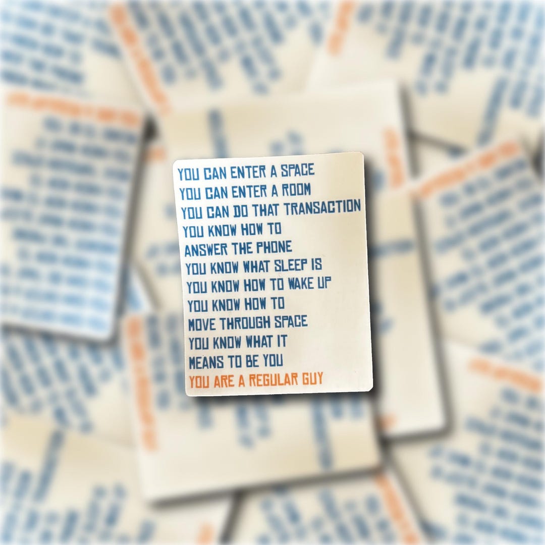 You Are A Regular Guy Vinyl Sticker - Etsy