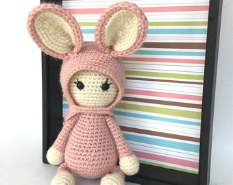 Bunny Crochet Pattern,  Amigurumi Bunny, Crochet Stuffed Animal, PDF Pattern, download, doll, easter, crochet bunny