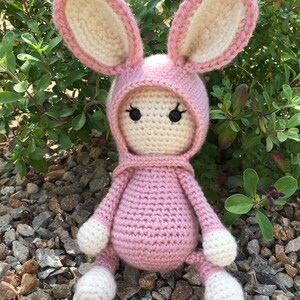 Bunny Crochet Pattern, Amigurumi Bunny, Crochet Stuffed Animal, PDF Pattern, download, doll, easter, crochet bunny image 5