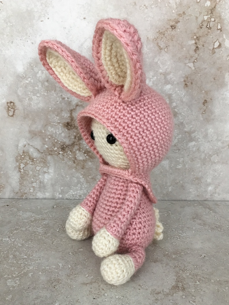 Bunny Crochet Pattern, Amigurumi Bunny, Crochet Stuffed Animal, PDF Pattern, download, doll, easter, crochet bunny image 3