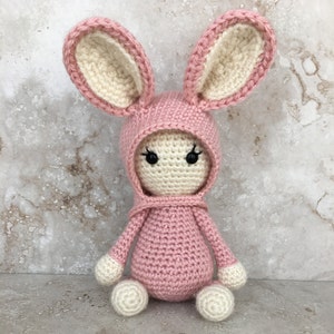 Bunny Crochet Pattern, Amigurumi Bunny, Crochet Stuffed Animal, PDF Pattern, download, doll, easter, crochet bunny image 2