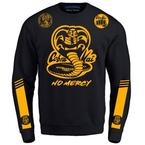 Cobra Kai No Mercy Adult Pullover Crewneck Sweatshirt Karate Kid Halloween Costume