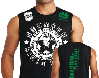 Stryker Fight Gear MMA UFC All Star Fist Brazilian Jiu Jitsu Adult Sleeveless Muscle Shirt Tank Top