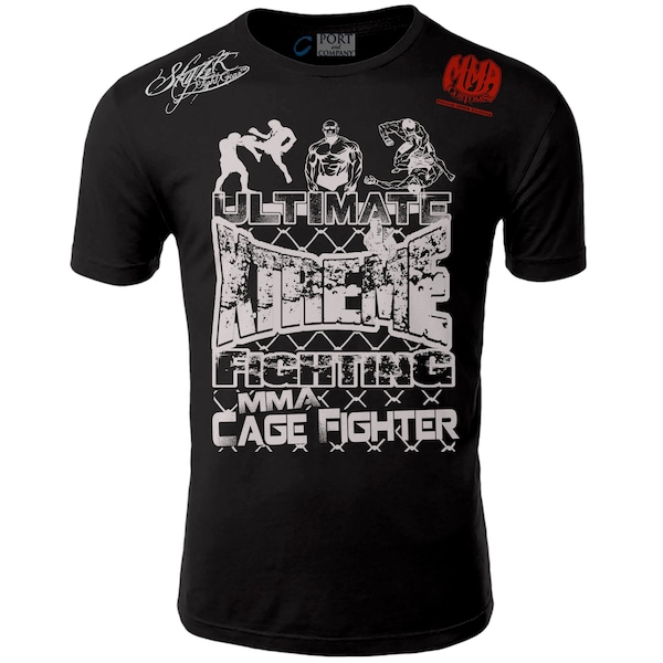 Ultimate Xtreme Fighting MMA ufc Cage Fighter Adult Shorts Sleeve T Shirt bjj nhb New Top