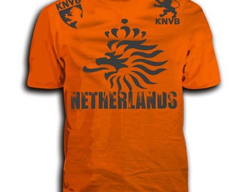 Netherlands Orange Soccer Fan Shirt, Dutch Football Supporter Tee, Holland Game Day T Shirt, Netherlands Pride Cotton Shirt