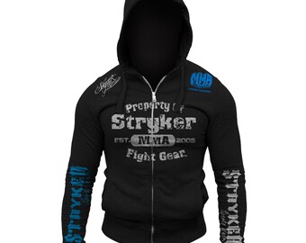Property Of Stryker Fight Gear Art Design Adult MMA ufc Zip Up Hoodie New