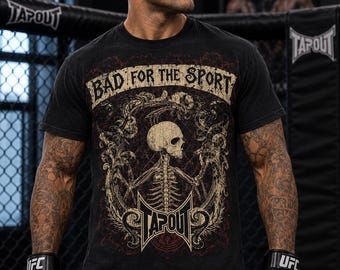 Rare Vintage Tapout Bad For The Sport Shirt 2XL Original Mask Punkass Skyskrape Era Deadstock Y2K MMA Size 2XL