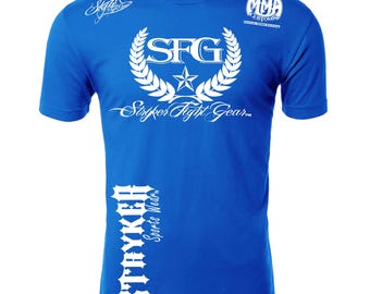 SFG Stryker Fight Gear, Flower Emblem The Original ufc style Clothing, Stryker MMA BJJ nhb Adult Shorts Sleeve T-Shirt Top