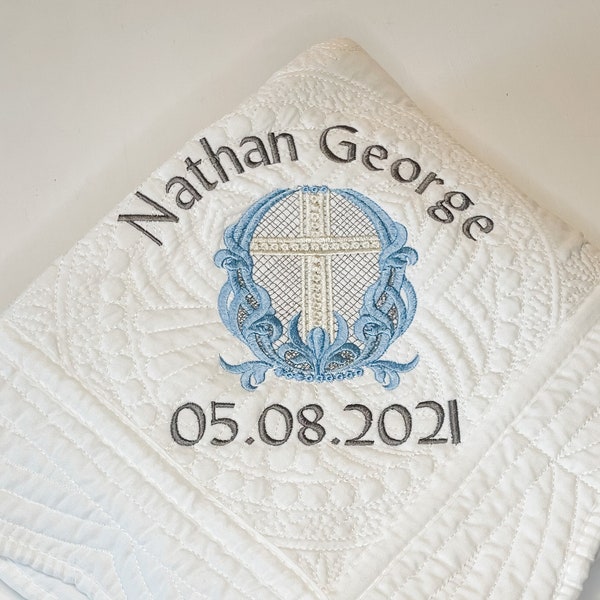 Baptism Blanket Etsy