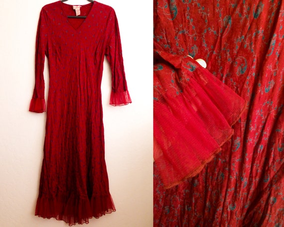 April Cornell Red Dress