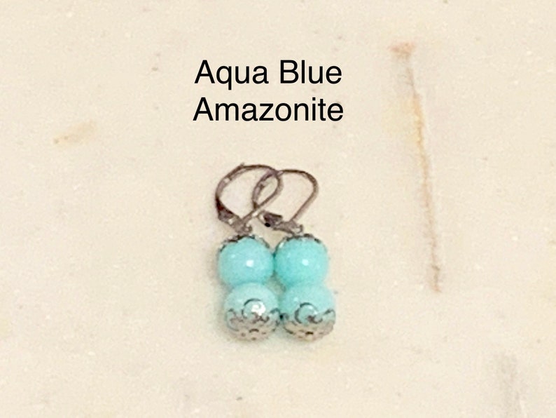 Pink Zebra Jasper Orange Moonstone Black Hematite Aqua Blue Amazonite Malachite African Green Opal Natural 8mm Stones