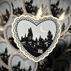 Dreamy Winter Magical Castle Sticker