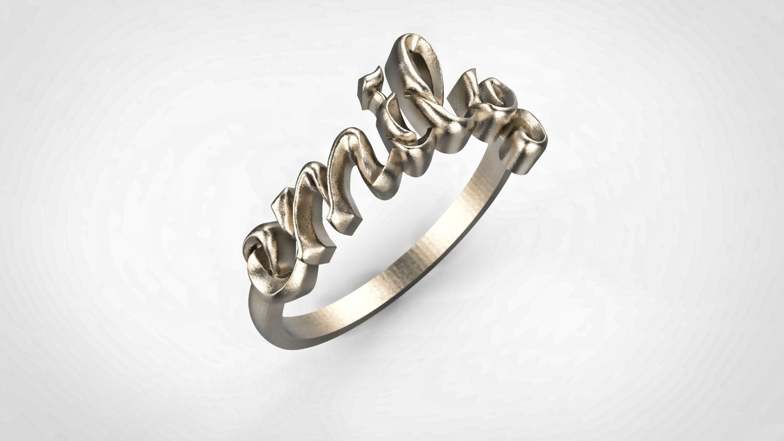 Name Ring Personalized Gold Jewelry 
