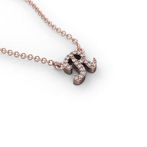 Collar con colgante inicial para mujer