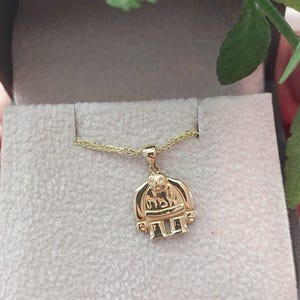 Colgante Golem de oro de 14 quilates * Collar con amuleto judío de protección * Amuleto Emet personalizado imagen 2