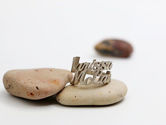 double name ring gold
