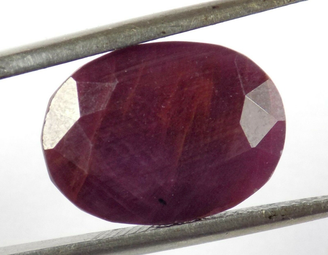 Natural African Ruby Oval Shape 14x11mm Faceted Cut Loose Gemstone - Etsy