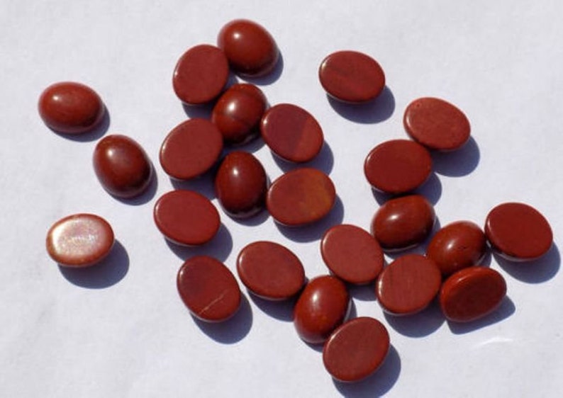 Red Jasper Cabs Wholesale Lot Red Jasper Cab Loose Gemstone Cabochon Oval Shape Smooth Jewelry Making Handmade Gemstone Jasper Oval Cabs