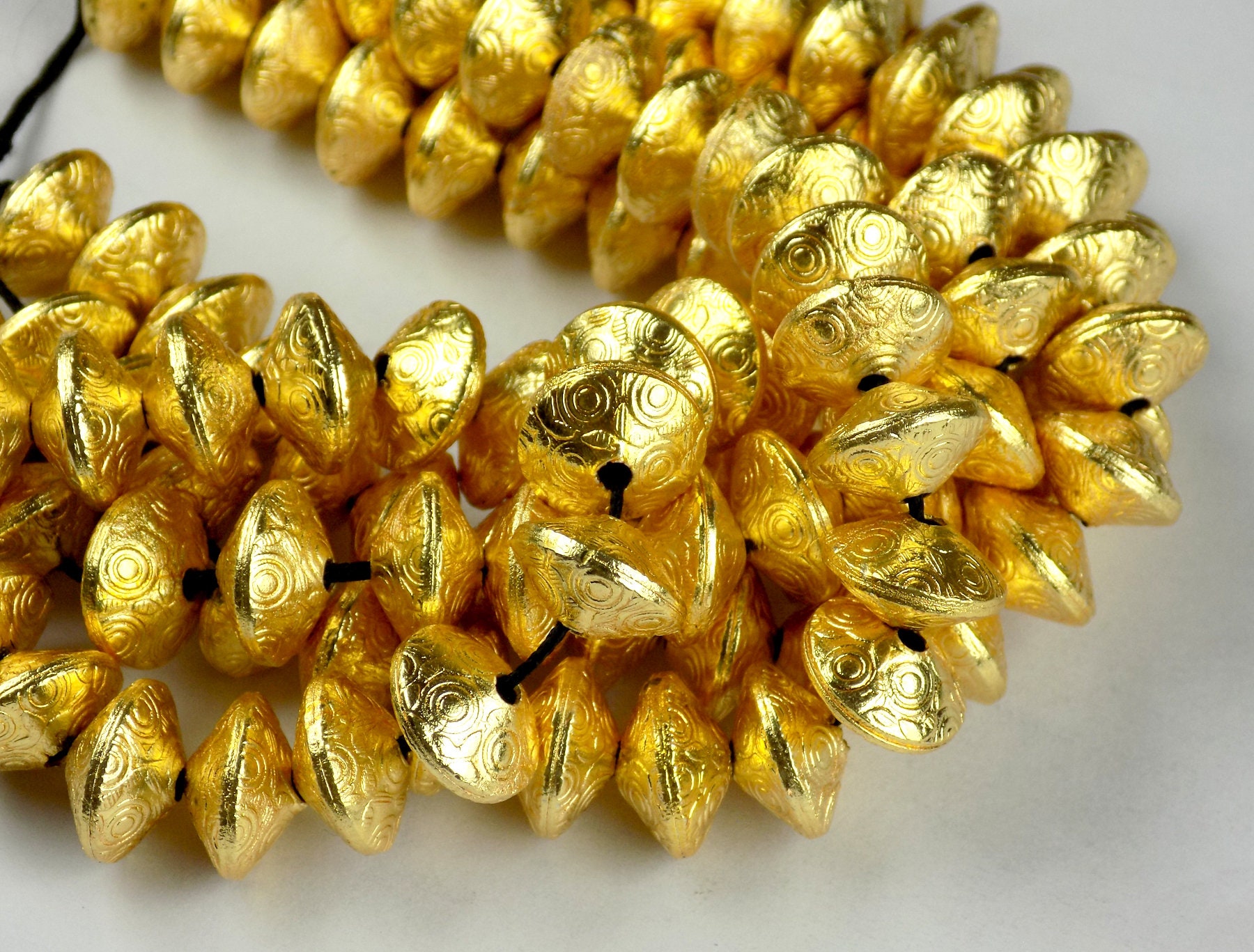 Gold Plated Copper Metal 12mm Brass Beads Etsy