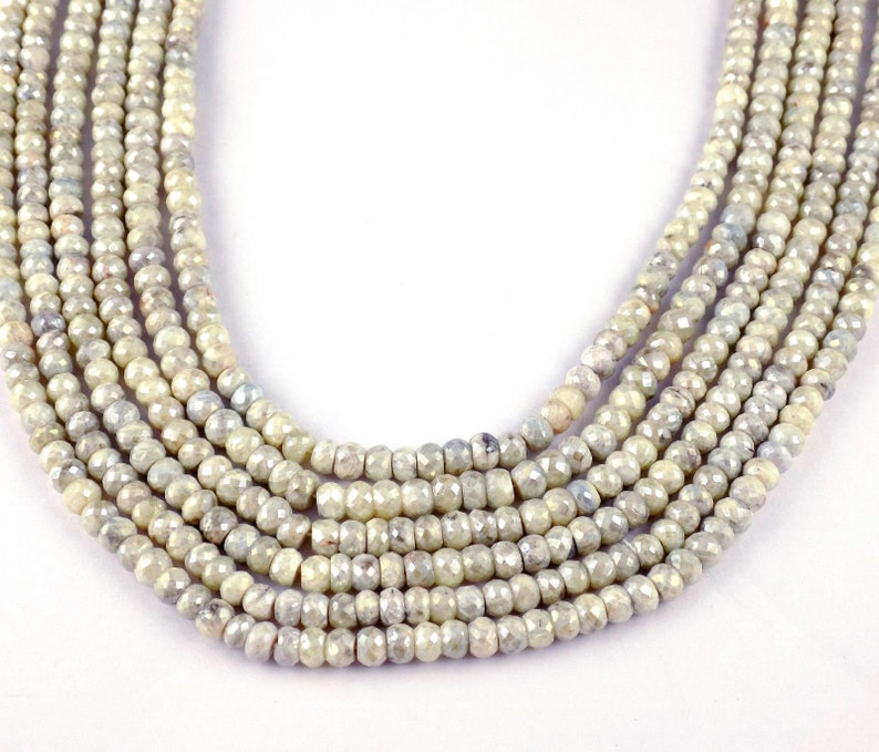 1 Strand High Quality Silverite Sparkling Faceted Rondelle Gemstone 5mm,13 Long,Faceted Beads Silverite Faceted Wholesale Beads,Necklace