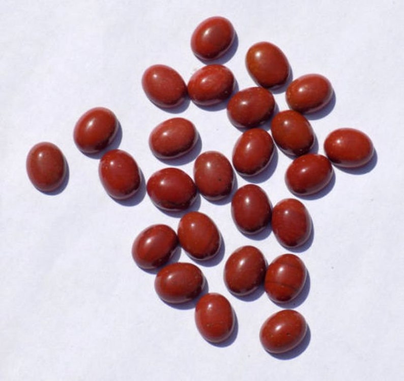 Red Jasper Cabs Wholesale Lot Red Jasper Cab Loose Gemstone Cabochon Oval Shape Smooth Jewelry Making Handmade Gemstone Jasper Oval Cabs