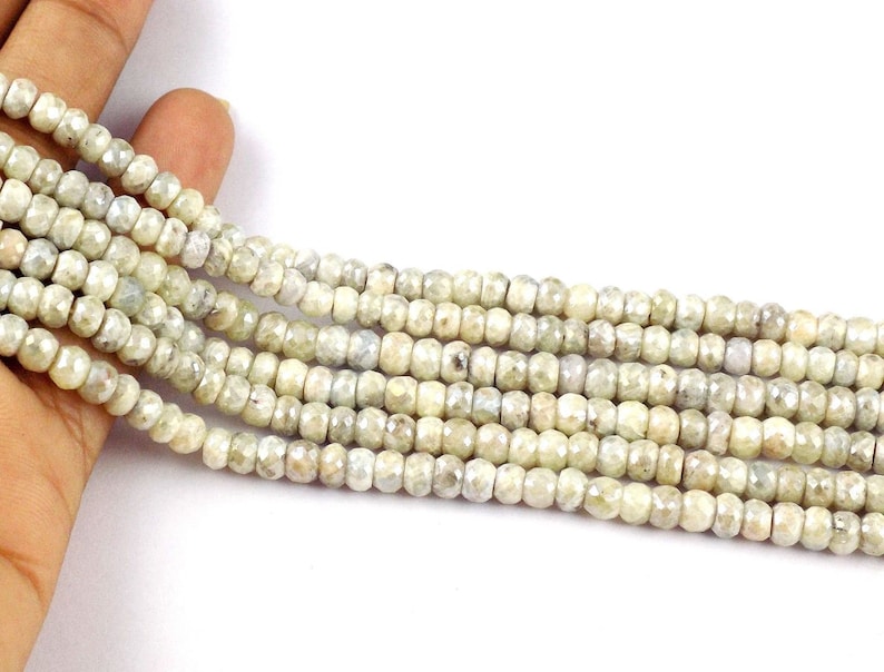 1 Strand High Quality Silverite Sparkling Faceted Rondelle Gemstone 5mm,13 Long,Faceted Beads Silverite Faceted Wholesale Beads,Necklace