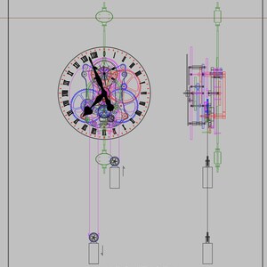 Large 24 Hour Skeleton Clock DXF Files for Laser, CNC Router - Etsy
