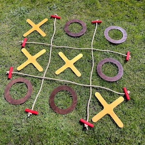 Tic Tac Toe, Yard Game, Kids Game, Wedding Yard game, Classroom and Office Game, Birthday Gift, over sized, Big Outdoor Lawn Game, Giant