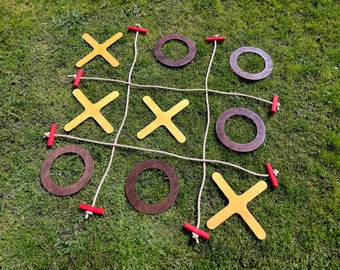 Tic Tac Toe, Yard Game, Kids Game, Wedding Yard game, Classroom and Office Game, Birthday Gift, over sized, Big Outdoor Lawn Game, Giant