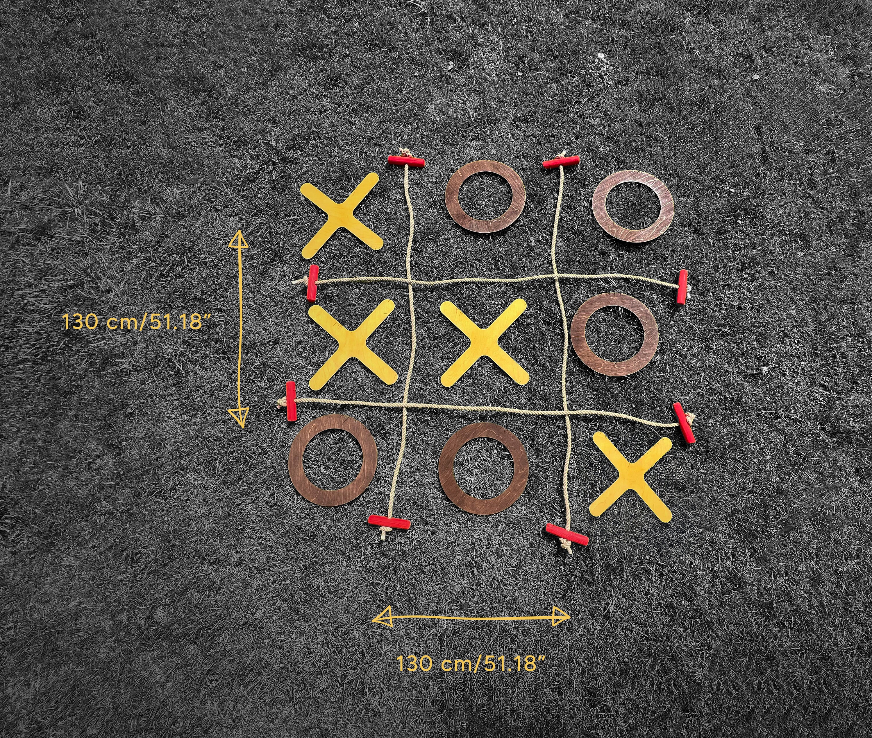Tic Tac Toe, Gioco da giardino, Gioco per bambini, Gioco da giardino per matrimoni, Gioco in classe e in ufficio, Regalo di compleanno, di grandi dimensioni, Grande gioco sul prato all'aperto, Gigante