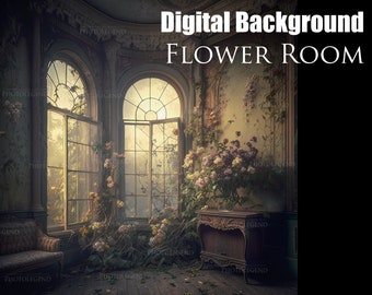 Digital Background "Flower Room" PNG