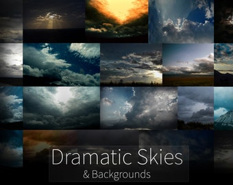 60x Dramatic Skies and Backgrounds