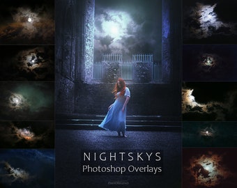 Night skys Photoshop Overlays/Backgrounds