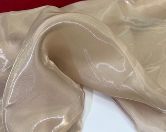Cappuccino organza fabric White Organza lace fabric Blue Organza Fabric Wedding dress fabric Sheer Shiny Organza fabric Pink Organza