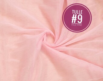 Pink Blush Tulle fabric - Wedding Tulle - Wholesale Tulle By The Yard - Tulle Roll - Supplies - Bridal Tulle - 3m width Soft Tulle, Peach