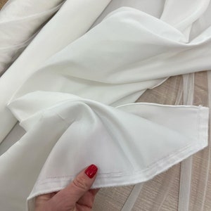 Ivory satin fabric Wedding Ivort satin by the yard Ivory satin fabric Bridal drerss Ivory Satin fabric