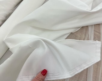 Tecido de cetim marfim Casamento Cetim marfim por metro Tecido de cetim marfim Vestidos de noiva Tecido de cetim marfim